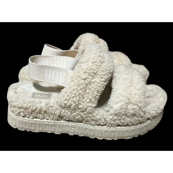 UGG WOMENS INVORY  OH FLUFFITA  CREAM WOMENS 9 - Picture 7 of 12